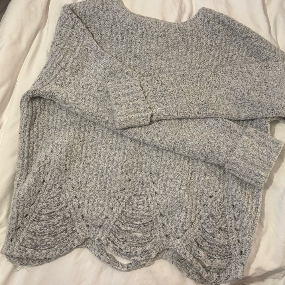 gray ruby moon sweater